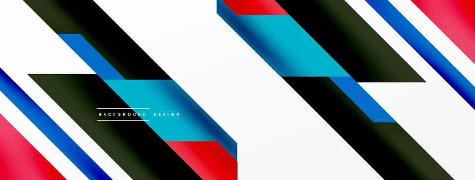 Dynamic lines background. Wallpaper for concept of AI technology, blockchain 스톡 일러스트