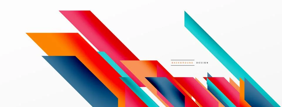 Dynamic lines background. Wallpaper for concept of AI technology, blockchain Stock Illustration
