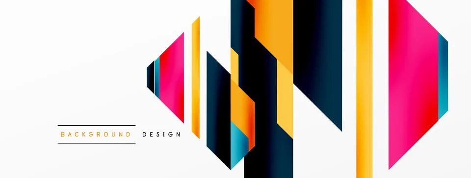 Dynamic lines background. Wallpaper for concept of AI technology, blockchain Illustrazione stock