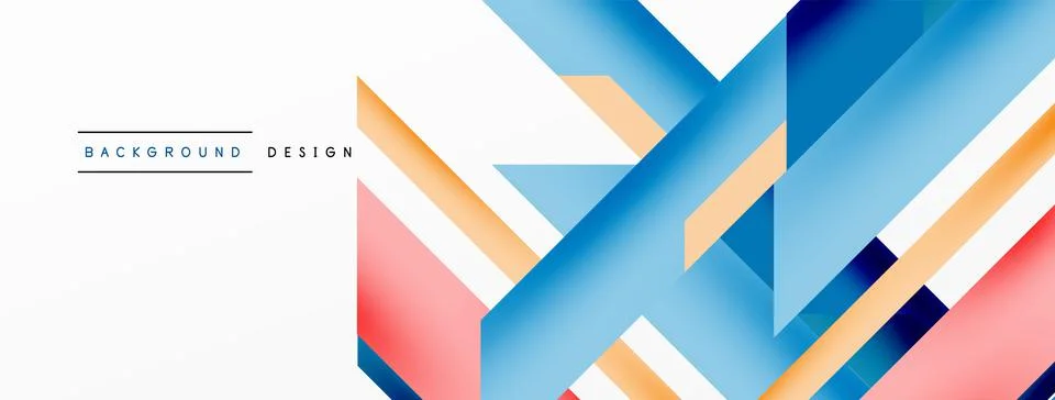 Dynamic lines background. Wallpaper for concept of AI technology, blockchain Stock Illustration