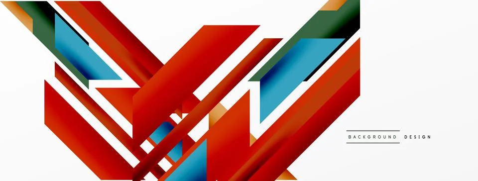 Dynamic lines background. Wallpaper for concept of AI technology, blockchain Illustrazione stock