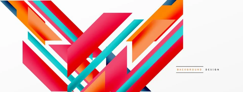 Dynamic lines background. Wallpaper for concept of AI technology, blockchain Illustrazione stock