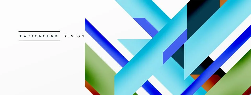 Dynamic lines background. Wallpaper for concept of AI technology, blockchain Stock Illustration