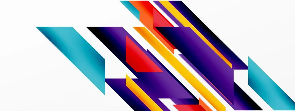 Dynamic lines background. Wallpaper for concept of AI technology, blockchain Illustrazione stock