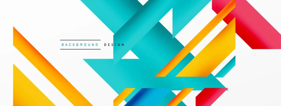 Dynamic lines background. Wallpaper for concept of AI technology, blockchain Illustrazione stock