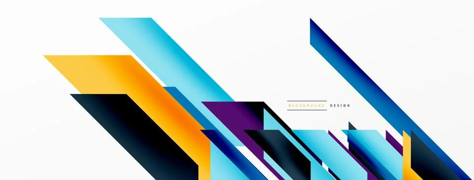 Dynamic lines background. Wallpaper for concept of AI technology, blockchain Illustrazione stock