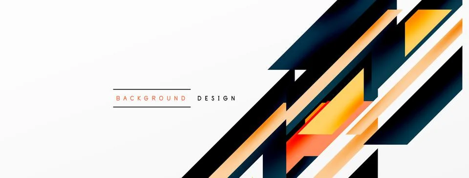 Dynamic lines background. Wallpaper for concept of AI technology, blockchain Illustrazione stock