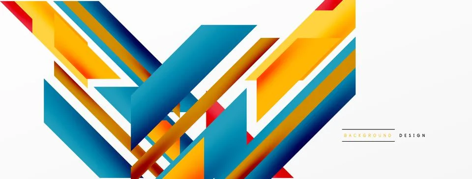 Dynamic lines background. Wallpaper for concept of AI technology, blockchain Stock Illustration