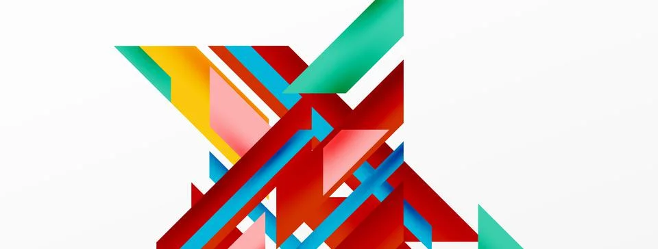 Dynamic lines background. Wallpaper for concept of AI technology, blockchain Illustrazione stock