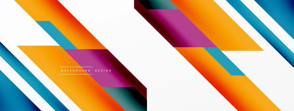 Dynamic lines background. Wallpaper for concept of AI technology, blockchain 스톡 일러스트