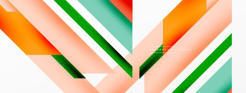 Dynamic lines background. Wallpaper for concept of AI technology, blockchain Illustrazione stock