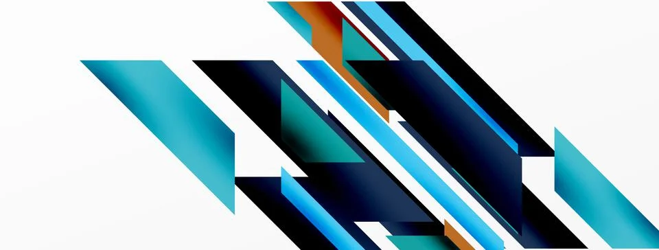 Dynamic lines background. Wallpaper for concept of AI technology, blockchain 스톡 일러스트