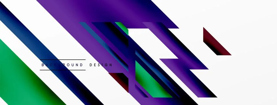 Dynamic lines background. Wallpaper for concept of AI technology, blockchain Illustrazione stock