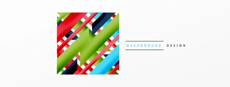 Dynamic lines background. Wallpaper for concept of AI technology, blockchain 스톡 일러스트