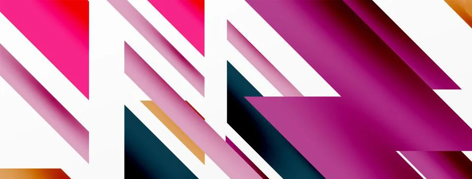 Dynamic lines background. Wallpaper for concept of AI technology, blockchain Illustrazione stock