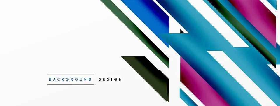 Dynamic lines background. Wallpaper for concept of AI technology, blockchain Illustrazione stock