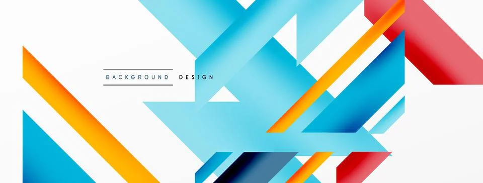 Dynamic lines background. Wallpaper for concept of AI technology, blockchain Illustrazione stock