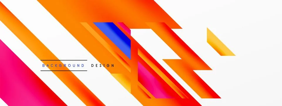 Dynamic lines background. Wallpaper for concept of AI technology, blockchain Illustrazione stock