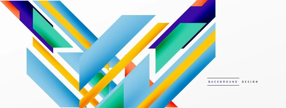 Dynamic lines background. Wallpaper for concept of AI technology, blockchain Stock Illustration