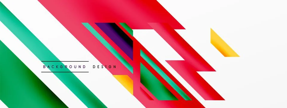 Dynamic lines background. Wallpaper for concept of AI technology, blockchain Illustrazione stock