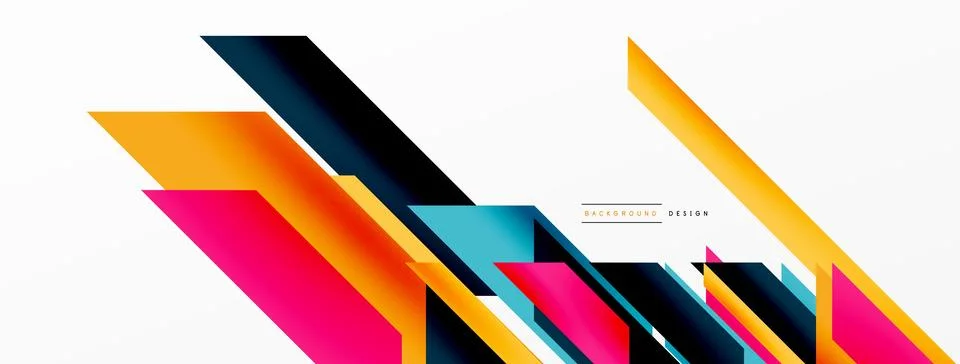 Dynamic lines background. Wallpaper for concept of AI technology, blockchain Illustrazione stock