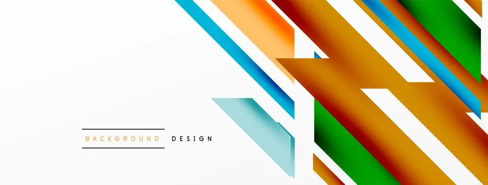 Dynamic lines background. Wallpaper for concept of AI technology, blockchain Stock Illustration