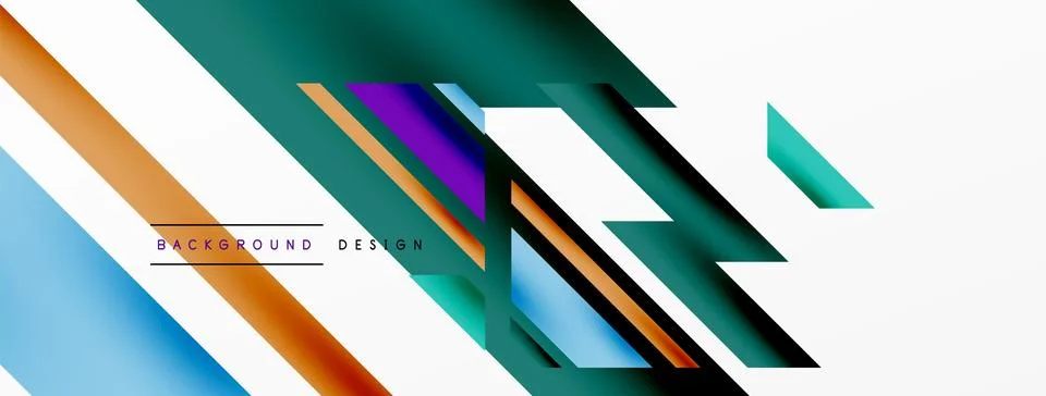 Dynamic lines background. Wallpaper for concept of AI technology, blockchain 스톡 일러스트