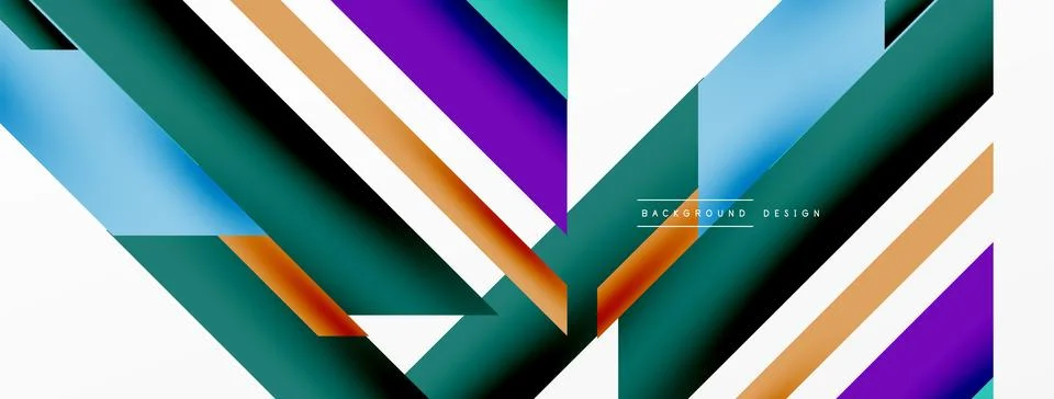 Dynamic lines background. Wallpaper for concept of AI technology, blockchain Illustrazione stock