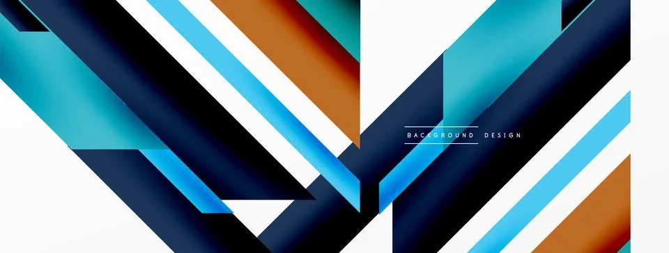 Dynamic lines background. Wallpaper for concept of AI technology, blockchain Illustrazione stock