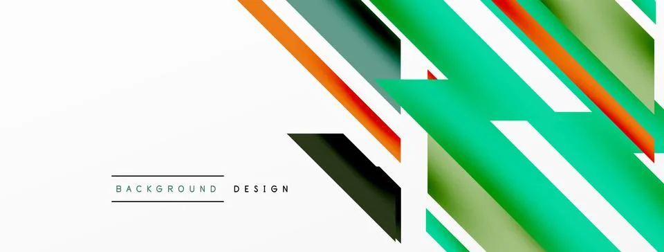 Dynamic lines background. Wallpaper for concept of AI technology, blockchain Illustrazione stock