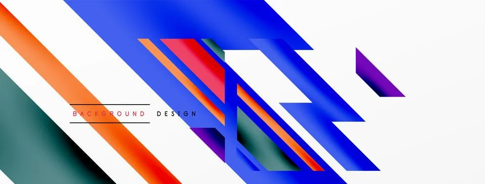 Dynamic lines background. Wallpaper for concept of AI technology, blockchain Stock Illustration