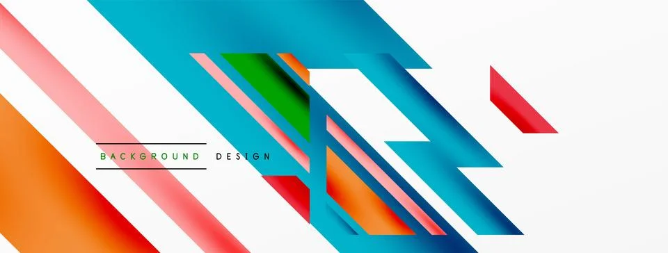 Dynamic lines background. Wallpaper for concept of AI technology, blockchain Stock Illustration