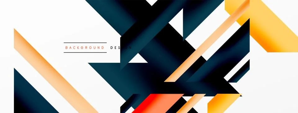 Dynamic lines background. Wallpaper for concept of AI technology, blockchain Illustrazione stock