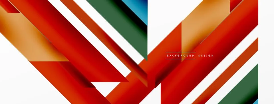 Dynamic lines background. Wallpaper for concept of AI technology, blockchain Illustrazione stock