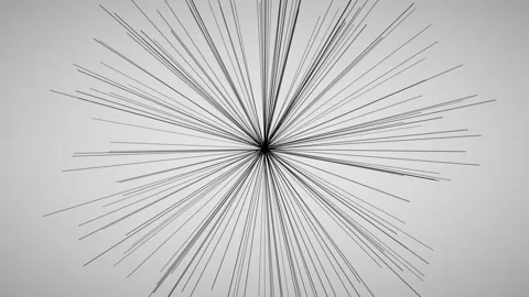 Dynamic lines burst outwards in an energetic, circular motion Stock Footage 323734893