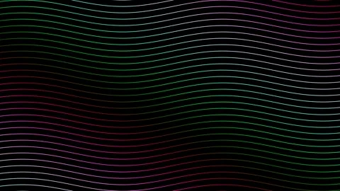 Dynamic lines create a wave pattern on a dark background 動画素材 338167923