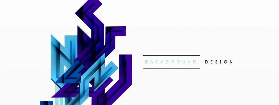 Dynamic lines geometric background. Vector Illustration For Wallpaper, Banner 스톡 일러스트