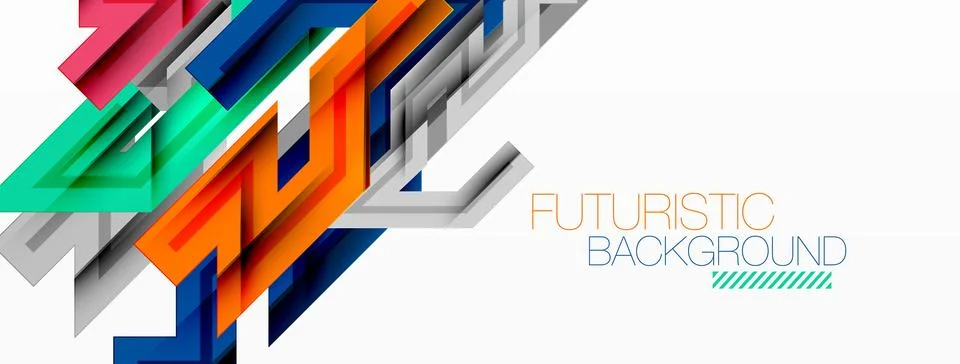 Dynamic lines geometric background. Vector Illustration For Wallpaper, Banner 스톡 일러스트