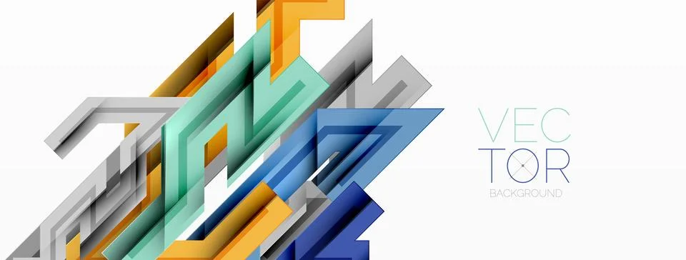 Dynamic lines geometric background. Vector Illustration For Wallpaper, Banner 스톡 일러스트