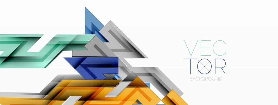 Dynamic lines geometric background. Vector Illustration For Wallpaper, Banner Stock Illustration