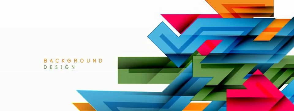 Dynamic lines geometric background. Vector Illustration For Wallpaper, Banner Stock Illustration