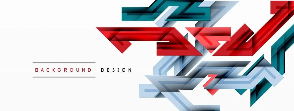 Dynamic lines geometric background. Vector Illustration For Wallpaper, Banner Stock Illustration