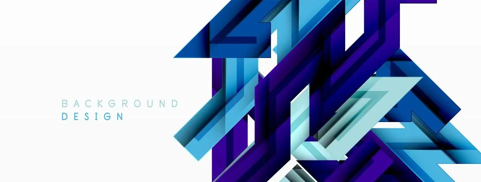 Dynamic lines geometric background. Vector Illustration For Wallpaper, Banner 스톡 일러스트