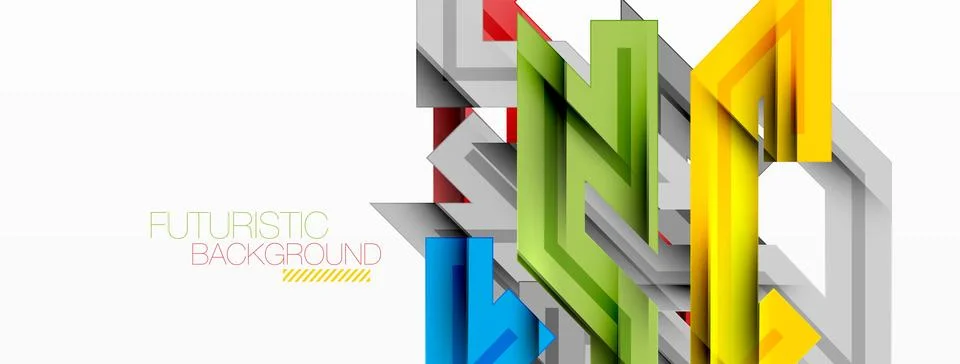 Dynamic lines geometric background. Vector Illustration For Wallpaper, Banner Stock Illustration