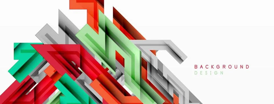 Dynamic lines geometric background. Vector Illustration For Wallpaper, Banner 스톡 일러스트