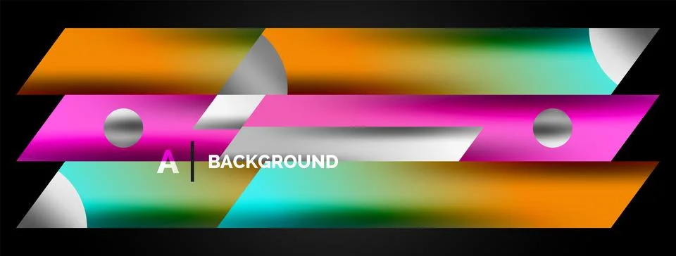 Dynamic lines geometric vector background. Vector background, where dynamic Illustrazione stock