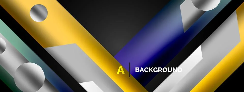 Dynamic lines geometric vector background. Visual symphony of dynamic lines Stock Illustration