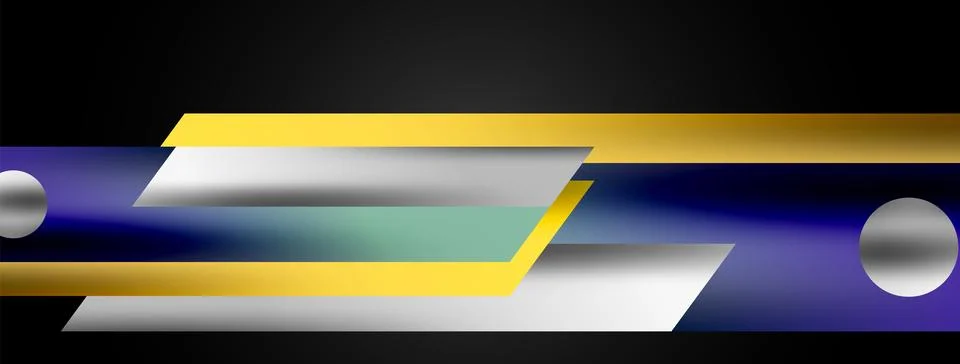 Dynamic lines geometric vector background. Visual symphony of dynamic lines Illustrazione stock