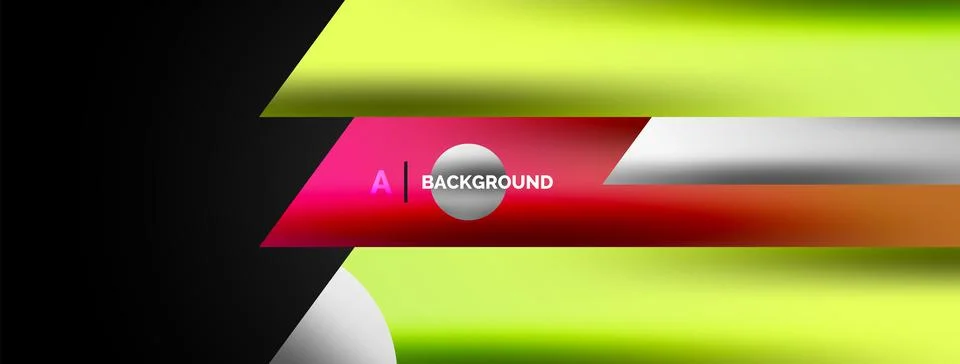 Dynamic lines geometric vector background. Vector background, where dynamic Illustrazione stock