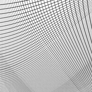 Dynamic lines grid. Monochrome geometric pattern, abstract texture 스톡 일러스트